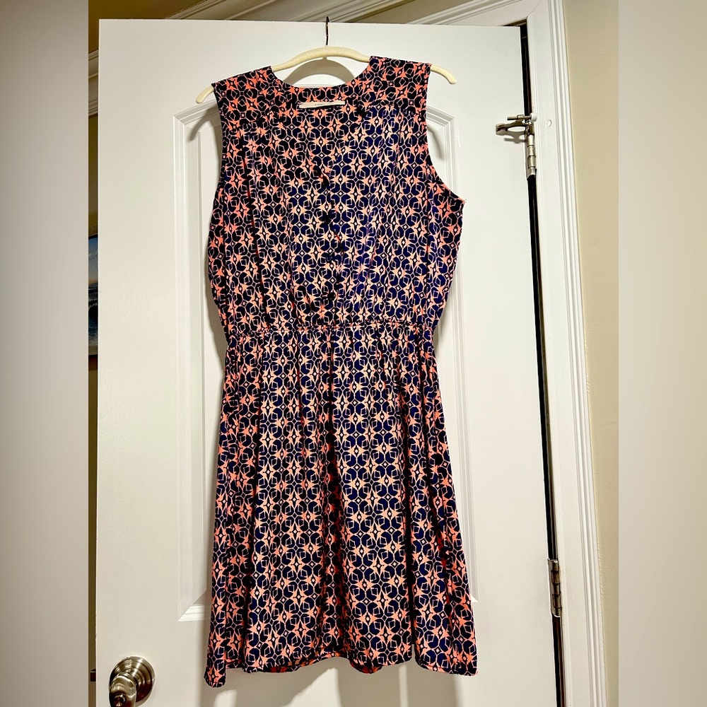 Hawthorne Stitch Fix dress - pink and navy blue - large